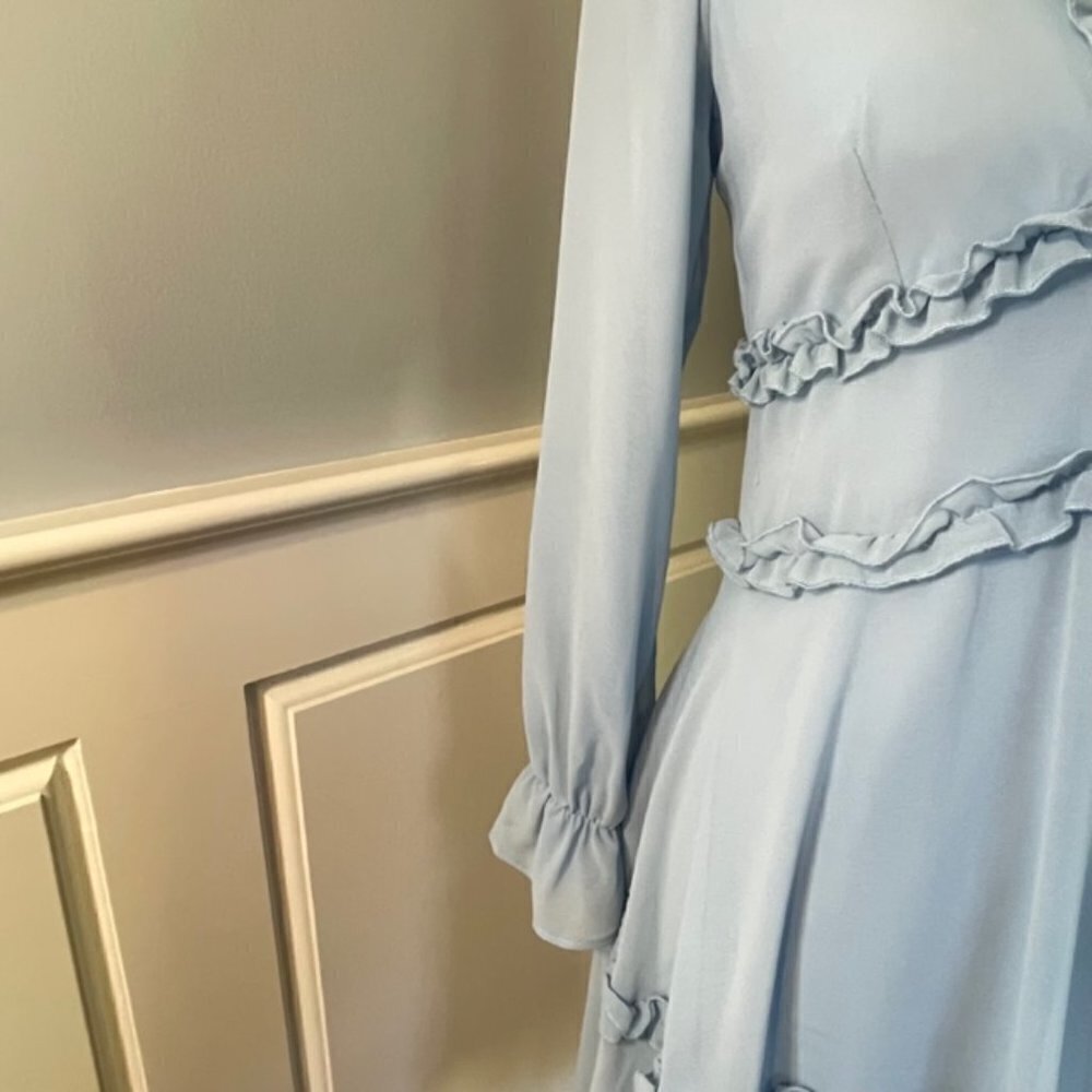 B. Darlin Chiffon Tiered Ruffled Dress 3 4 New - Picture 4 of 8